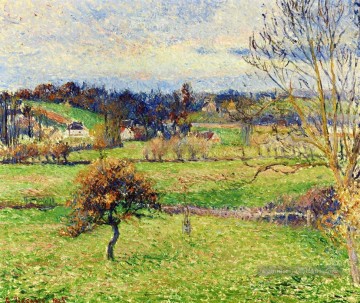  camille - champ à eragny 1885 Camille Pissarro paysage